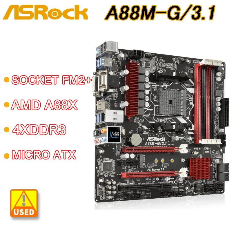 FM2 + AMD A88X  ASRock A88M-G/3.1 4XDDR3 64GB USB 3.1 M.2 USB 3.1 ũ ATX  A8 AD8650 A10 AD680 cpu